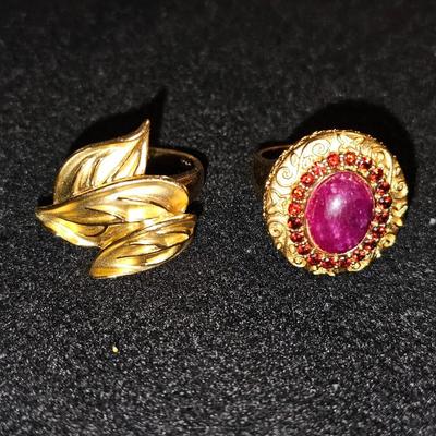 Gold over Sterling Silver Diamond Ring Lot | Marked 925