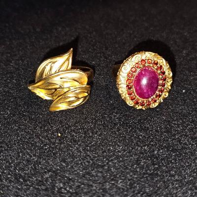 Gold over Sterling Silver Diamond Ring Lot | Marked 925
