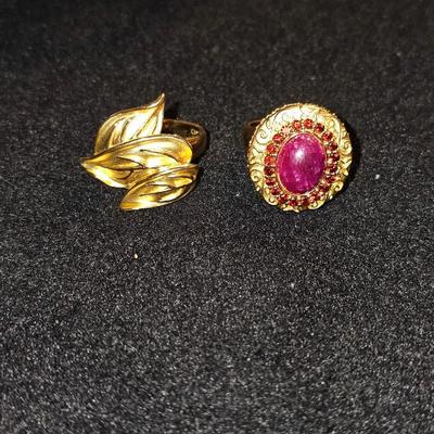 Gold over Sterling Silver Diamond Ring Lot | Marked 925