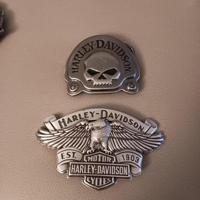 2 HARLEY-DAVIDSON BELT BUCKLES