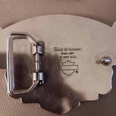 2 HARLEY-DAVIDSON BELT BUCKLES