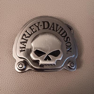 2 HARLEY-DAVIDSON BELT BUCKLES