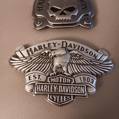 2 HARLEY-DAVIDSON BELT BUCKLES