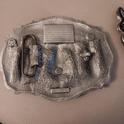 2 HARLEY-DAVIDSON BELT BUCKLES