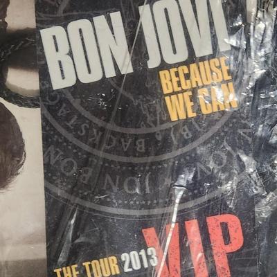 Sale Photo Thumbnail #348: Rare Bon Jovi "Because We Can" Tour items w/ program and VIP tour card