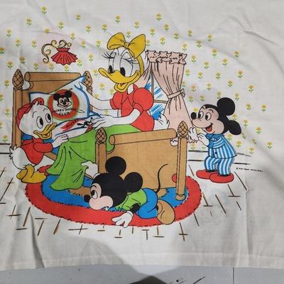 Sale Photo Thumbnail #358: Vintage Walt Disney World Records & Disney Infiniti Wii Game plus Rare Mickey Mouse & Donald Duck pillow cases