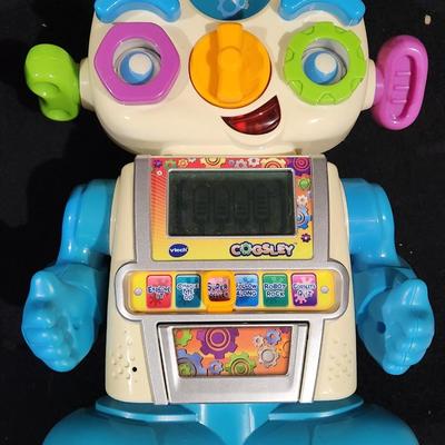 Sale Photo Thumbnail #364: Vintage VTech COGSLEY Interactive Learning Robot Tested Working & Polaris Razr toy & Baseball Glove