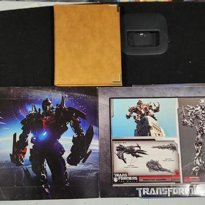 Sale Photo Thumbnail #366: Transformers Collectible Lithograph Dreamworks & Leather Notepad w/ Calculator lot