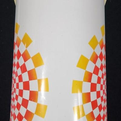 Sale Photo Thumbnail #374: Vintage Apollo Air Pot 2.5L Vaccuum Thermos Complete Checkerboard Pattern (untested)