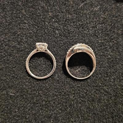 Diamond Ring Set | Each Ring Marked 925