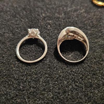 Diamond Ring Set | Each Ring Marked 925