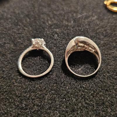 Diamond Ring Set | Each Ring Marked 925