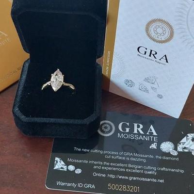 4 ct Moissanite Engagement Ring
