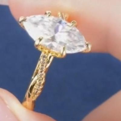 4 ct Moissanite Engagement Ring