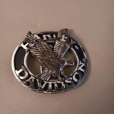 2 HARLEY-DAVIDSON BELT BUCKLES