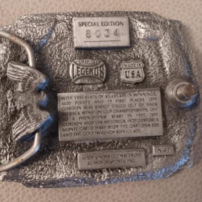 2 NASCAR BELT BUCKLES