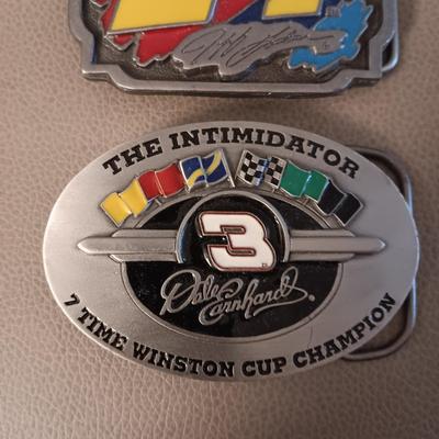 2 NASCAR BELT BUCKLES