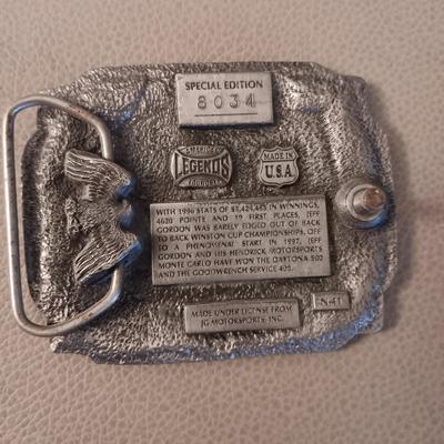 2 NASCAR BELT BUCKLES