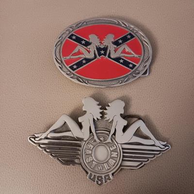 2 FAST LANE BELT BUCKLES