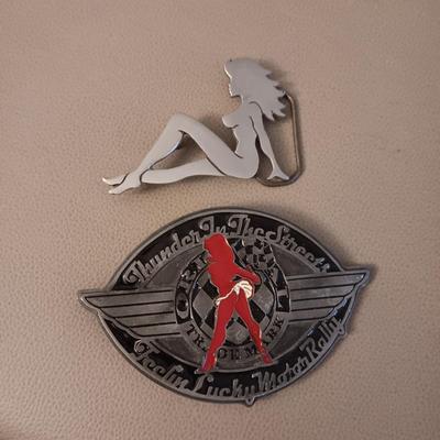 THUNDER IN THE STREET AND JEAN'S FRIEND BELT BUCKLES