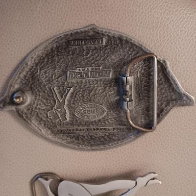 THUNDER IN THE STREET AND JEAN'S FRIEND BELT BUCKLES