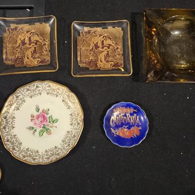 Sale Photo Thumbnail #398: Antique Rudolf Wachter Decorated Johann Haviland Teacup Lot w/ Vintage Plates & Trays