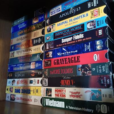 LOT 6: Large Collection of VHS Tapes