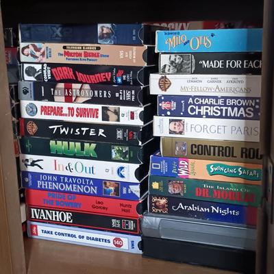LOT 6: Large Collection of VHS Tapes