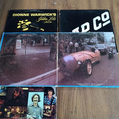 LOT 15: Vintage Records - Dionne Warwick, Woodstock, Bad Company & More