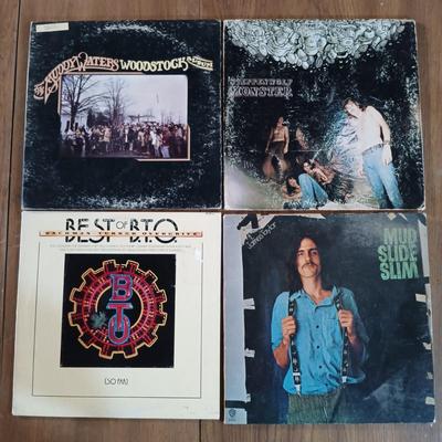 LOT 15: Vintage Records - Dionne Warwick, Woodstock, Bad Company & More