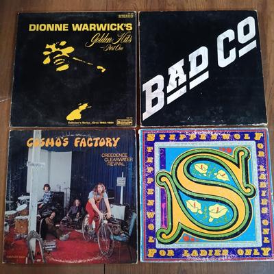 LOT 15: Vintage Records - Dionne Warwick, Woodstock, Bad Company & More