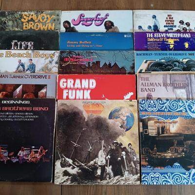 LOT 16: Vintage Records - Grand Funk Railroad, The Steve Miller Band, The Beach Boys & More
