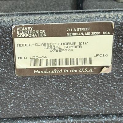 LOT 35: Peavey Classic Chorus 212 Stereo Guitar Amp