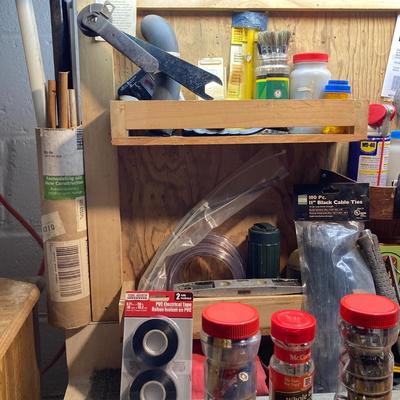 LOT 81: Contents of Items on Work Bench