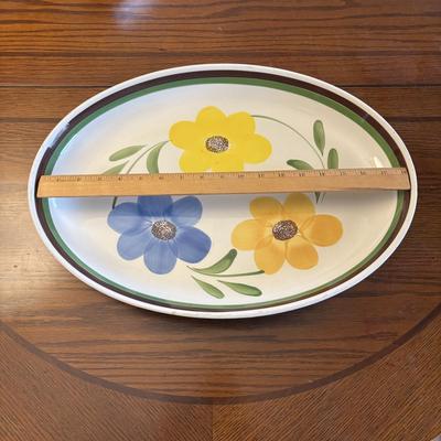 LOT 82: Urania Mod 150 Pasta Maker & Large Floral Ceramic Serving Bowls