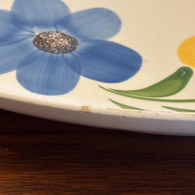 LOT 82: Urania Mod 150 Pasta Maker & Large Floral Ceramic Serving Bowls