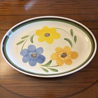 LOT 82: Urania Mod 150 Pasta Maker & Large Floral Ceramic Serving Bowls