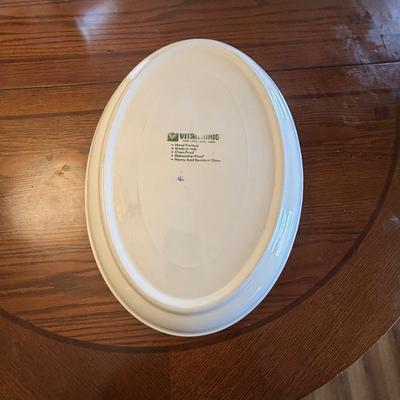 LOT 82: Urania Mod 150 Pasta Maker & Large Floral Ceramic Serving Bowls