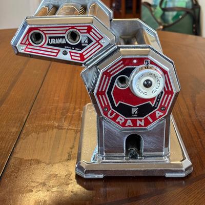 LOT 82: Urania Mod 150 Pasta Maker & Large Floral Ceramic Serving Bowls