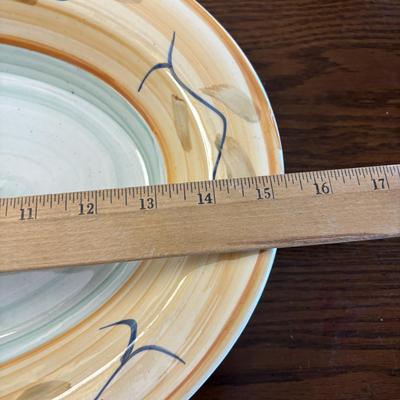 LOT 82: Urania Mod 150 Pasta Maker & Large Floral Ceramic Serving Bowls