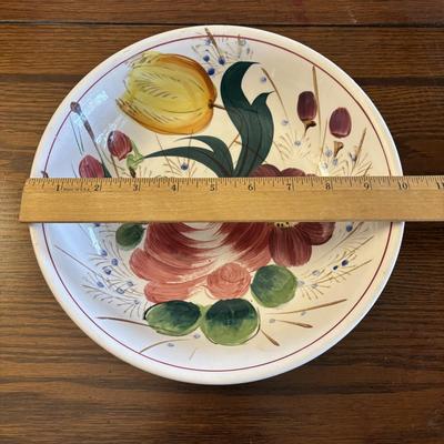 LOT 82: Urania Mod 150 Pasta Maker & Large Floral Ceramic Serving Bowls