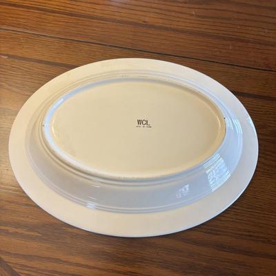 LOT 82: Urania Mod 150 Pasta Maker & Large Floral Ceramic Serving Bowls