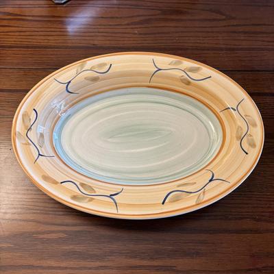 LOT 82: Urania Mod 150 Pasta Maker & Large Floral Ceramic Serving Bowls