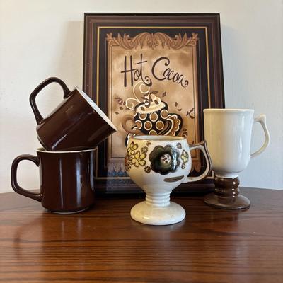 LOT 85: Oster Blender, Hand-Painted Mug,Polka Dot Beverage Glasses, Fountain ware Soda Glasses & More