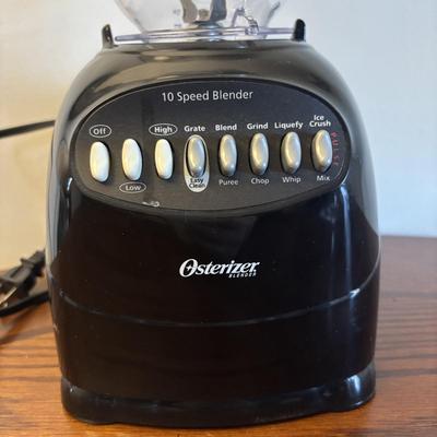 LOT 85: Oster Blender, Hand-Painted Mug,Polka Dot Beverage Glasses, Fountain ware Soda Glasses & More