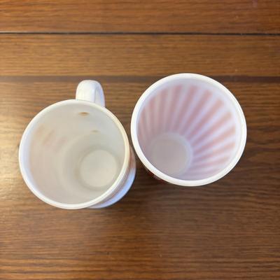 LOT 87: Kitchen Collection of Farberware Percolator Coffee Pot, Vintage Milk Glass Mug & Glass, Measuring Cups, Stainless Steel Bowls...