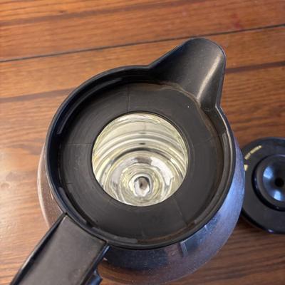 LOT 87: Kitchen Collection of Farberware Percolator Coffee Pot, Vintage Milk Glass Mug & Glass, Measuring Cups, Stainless Steel Bowls...