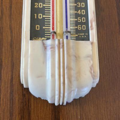 LOT 89: Cast Iron "Give Me a Penny" Bank, Vintage Hurricane/Oil Lamp, Indoor/Outdoor Thermometer & More