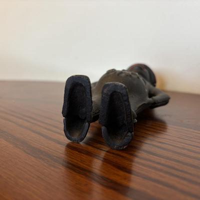 LOT 89: Cast Iron "Give Me a Penny" Bank, Vintage Hurricane/Oil Lamp, Indoor/Outdoor Thermometer & More