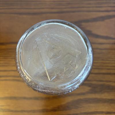 LOT 91: Vintage Hazel-Atlas Juicer, Spry Measuring Glass, Abbots Milk Bottle, Cobalt Blue Eye Cup, Carnival Glass Creamer, Hurricane Lamp...